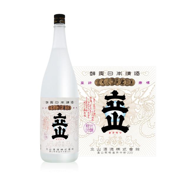 法人 事業所 飲食店様あて限定　立山　兵庫県産山田錦 純米吟醸　1800ml カートン入　関東 中部...