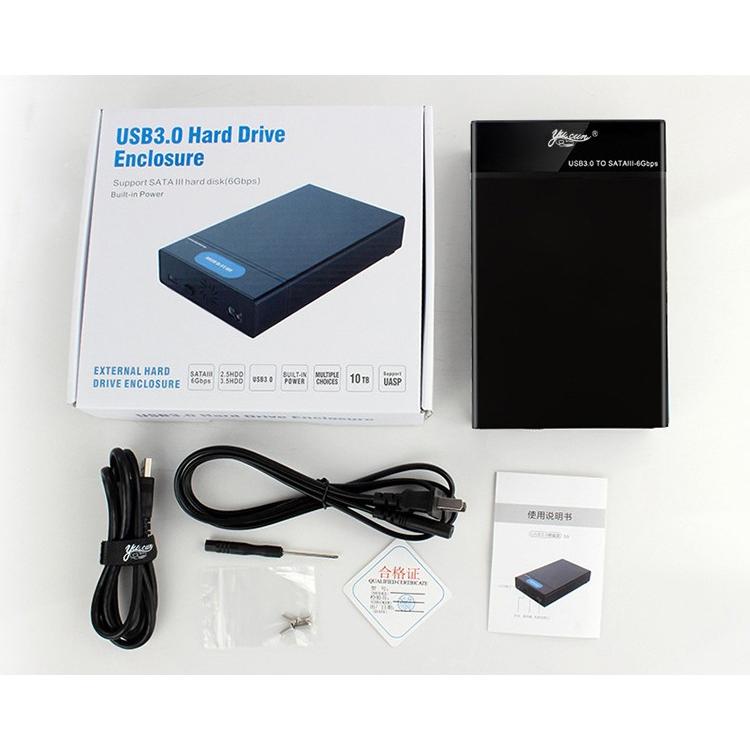 3.5/2.5インチ両用 SSD対応 ドライブケース USB3.0接続 HDDケース SATA3.0対応 最大10TB ドライバ不要 アクセスランプ付 外付けケース U3HDDCASE |  | 07