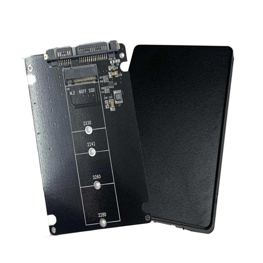 M.2 SATA(NGFF) to SATA 3.0 変換 6Gbps 変換アダプター 外付きケース 2.5インチSATA 2230 / 2242 / 2260 / 2280 mm |  | 01