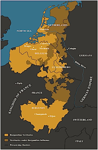 The Burgundian Netherlands (map: National Gallery of Art)