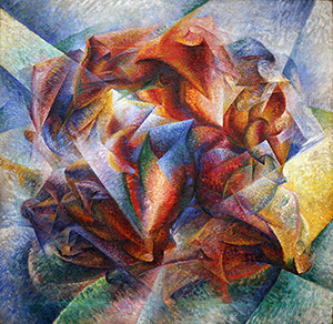 Umberto Boccioni, Dynamism of a Soccer Player, 1913, oil on canvas, 193.2 x 201 cm (The Museum of Modern Art, New York)