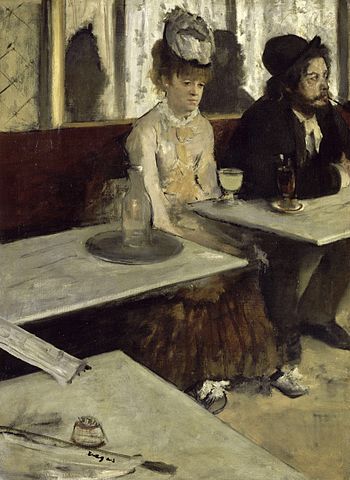 Edgar Degas, L’Absinthe, 1876, oil on canvas, 92 x 68 cm (Musée d’Orsay, Paris)