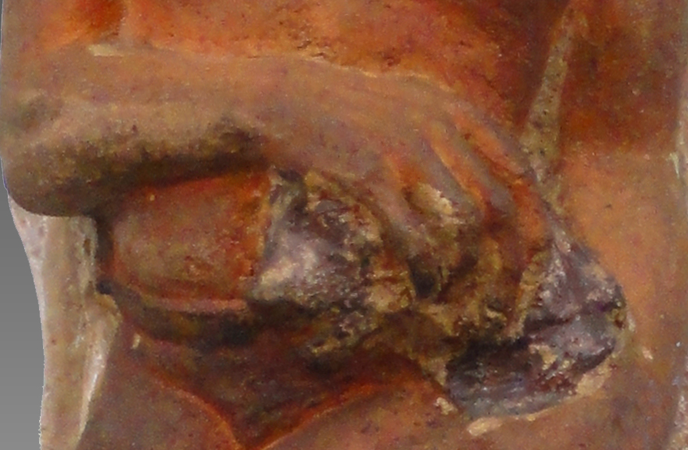 Detail, Paul Gauguin, Oviri, 1894, Stoneware, 75 x 19 x 27 cm (Musée d’Orsay, Paris) 