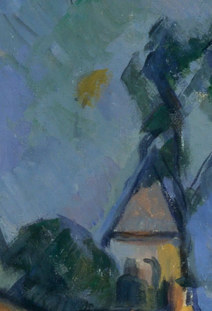 Detail, Paul Cézanne, Turning Road at Montgeroult, 1898, oil on canvas, 81.3 x 65.7 cm (Museum of Modern Art, New York)