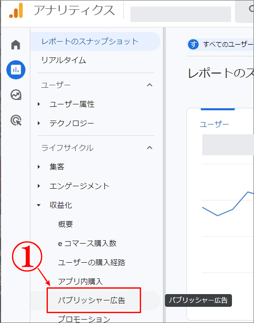 アナリティクスパブリッシャー広告選択