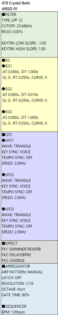 079 Crystal Bells alg-01 param etc