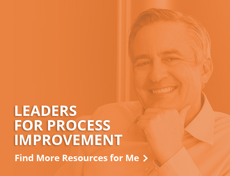 Resources for Leaders for process improvement - button