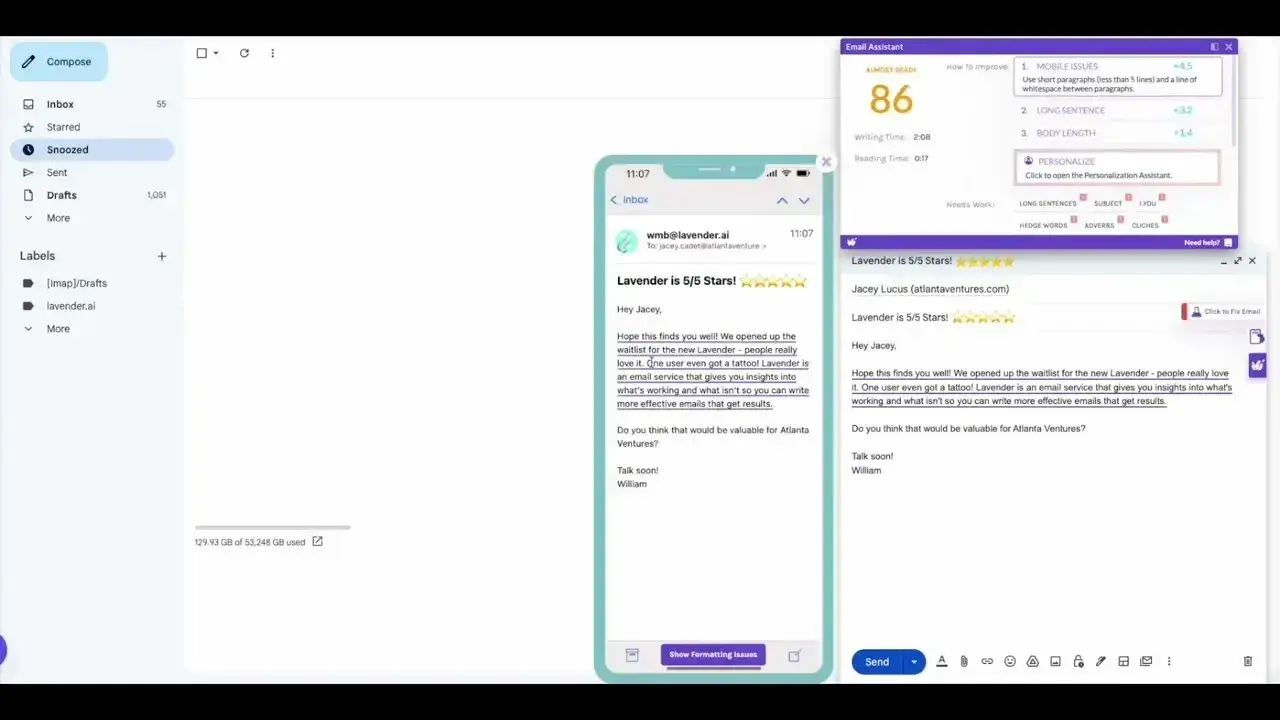 lavender email ai assistant