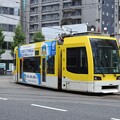 【鹿児島市電】1000形　1018号車”鹿児島土木設計株式会社ラッピング車両”