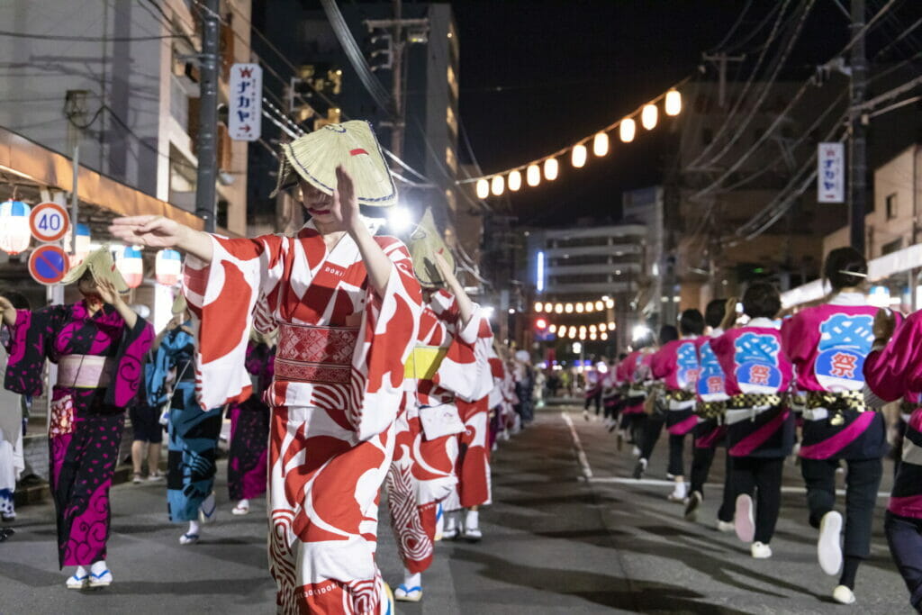 佐渡おけさ踊り隊風呂敷浴衣