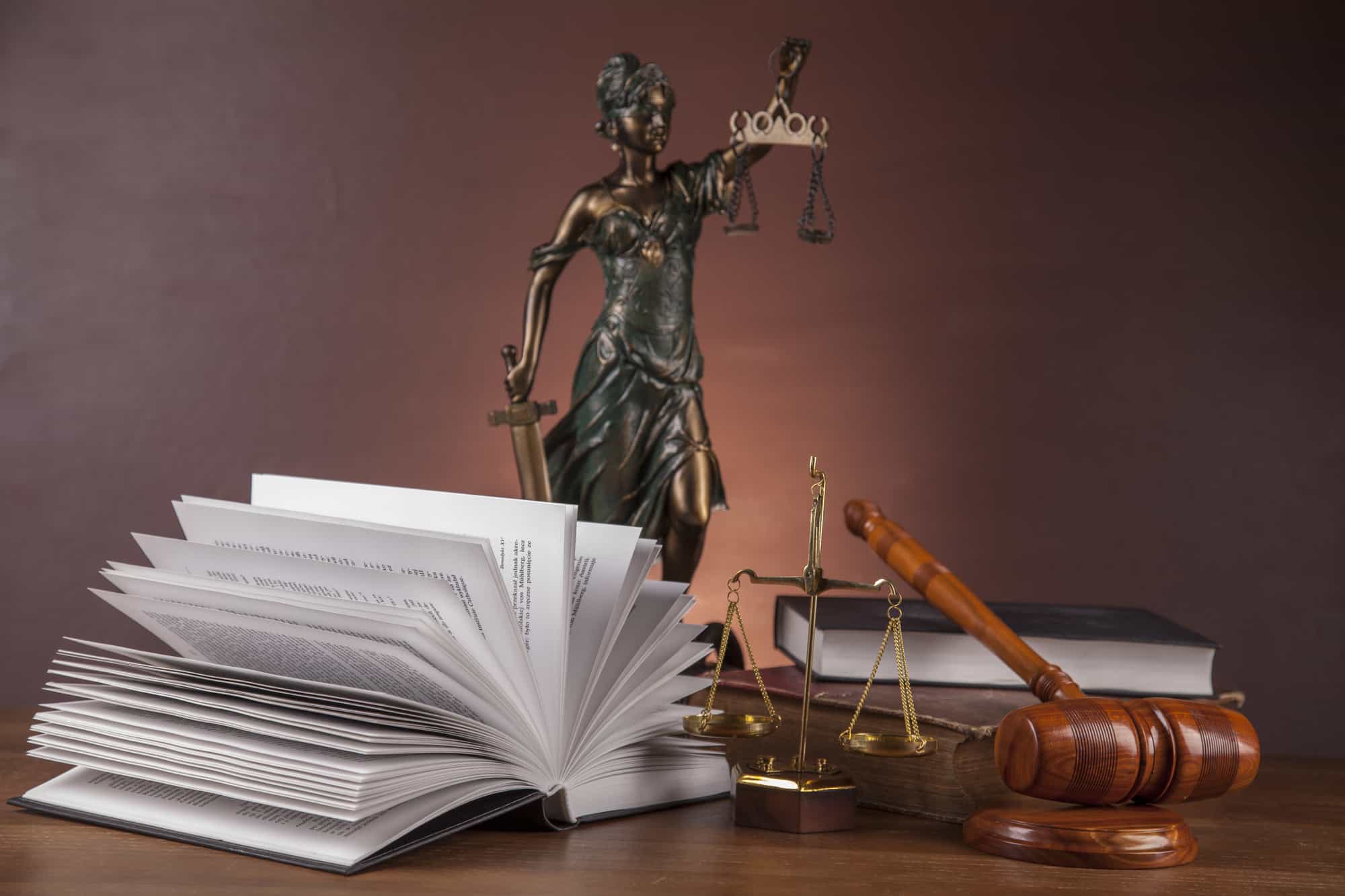 Wooden Desk in a Law firm in the United States of America