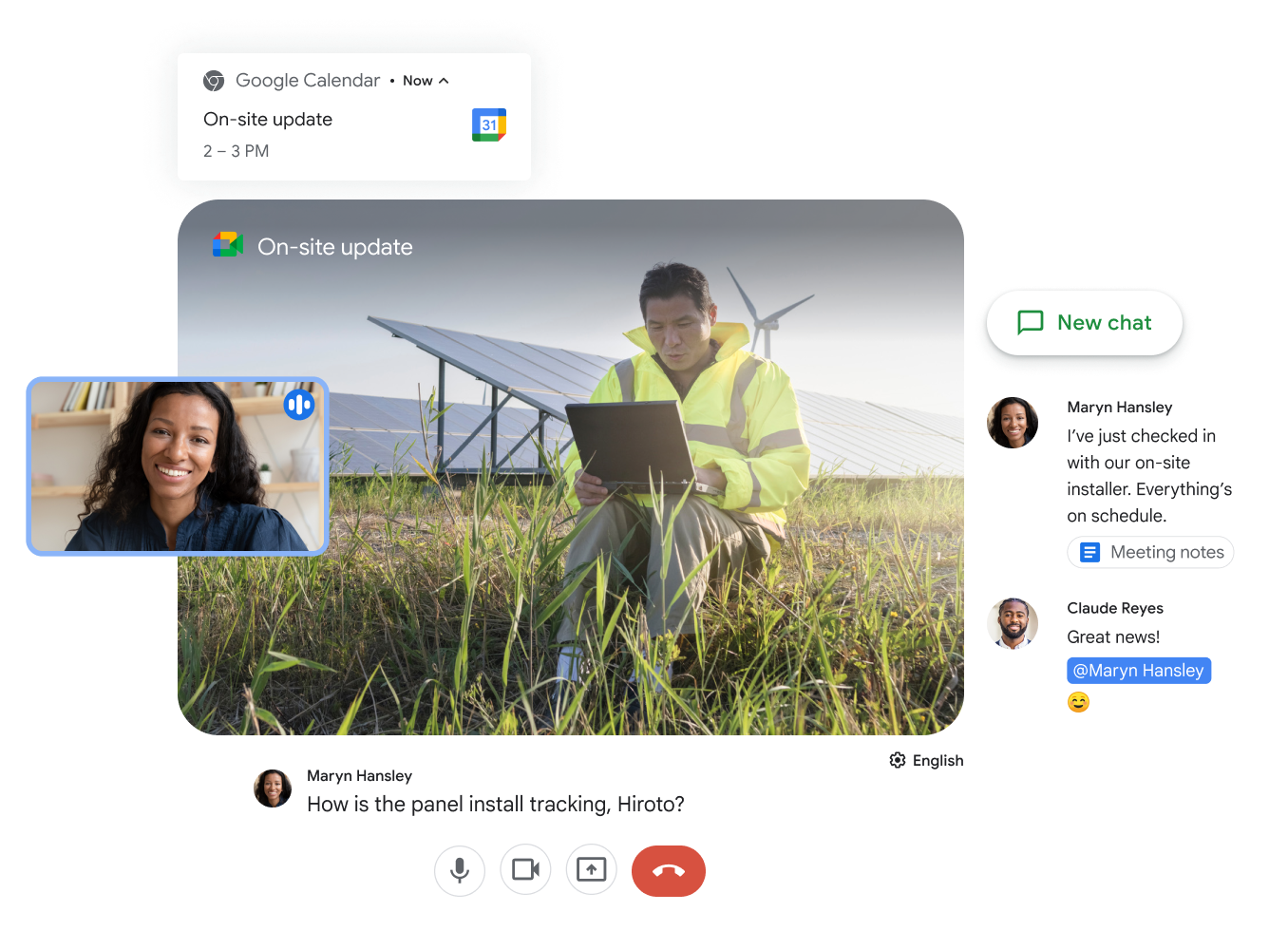 Google Meet y Google Chat facilitan la colaboración para hacer posible el trabajo en equipo.