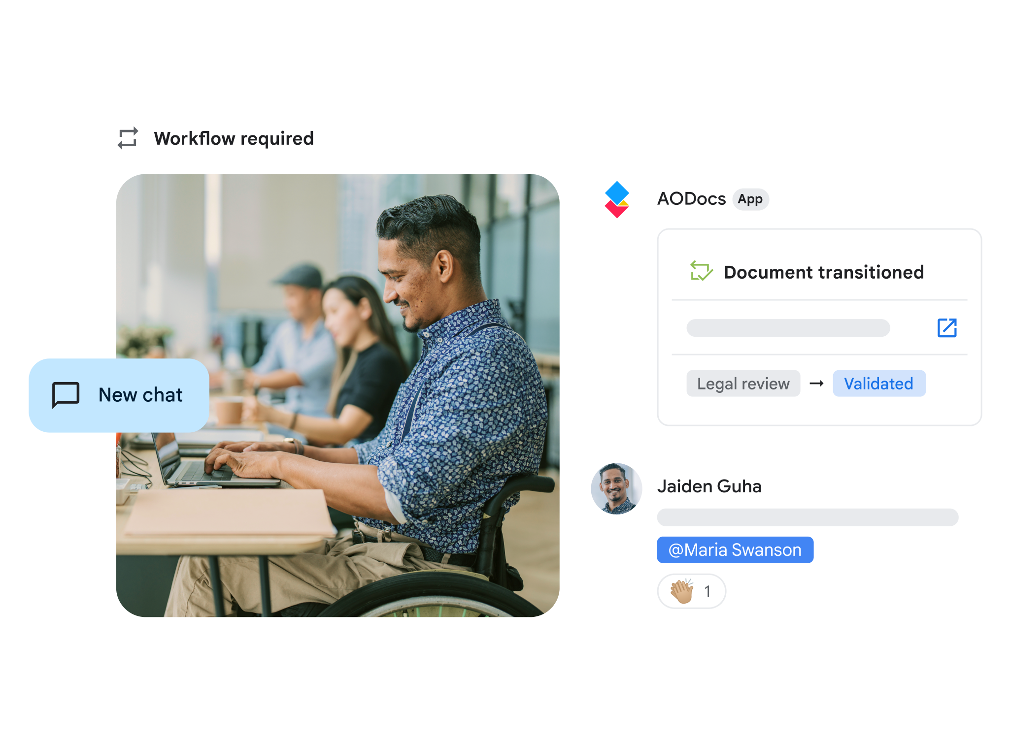 Workspace 的 Google Chat 整合。