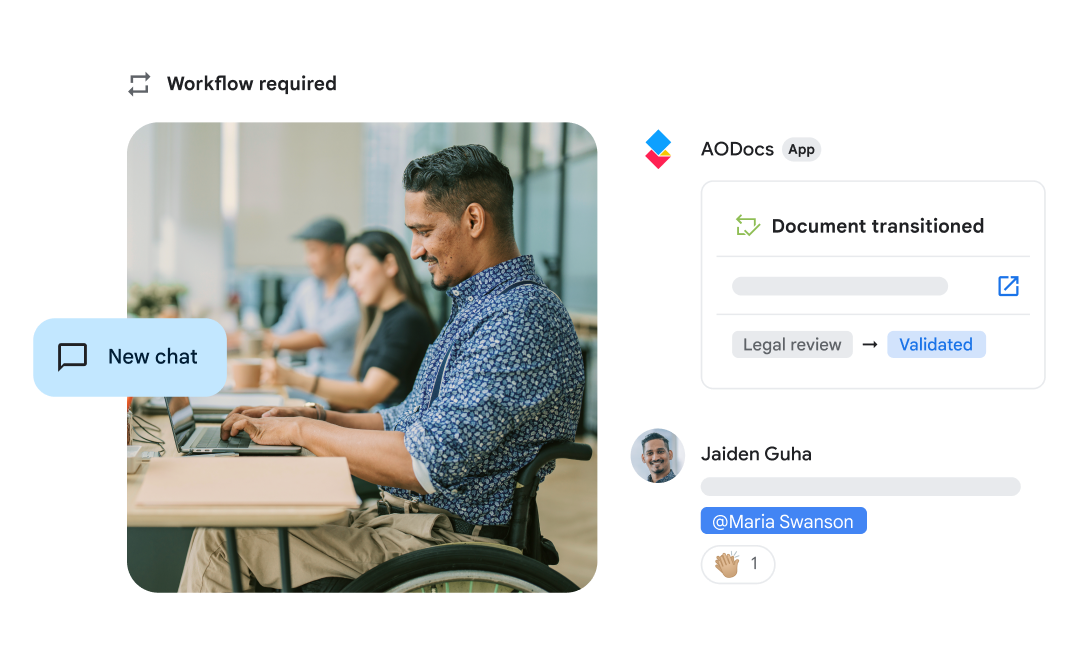 Workspace 的 Google Chat 整合。