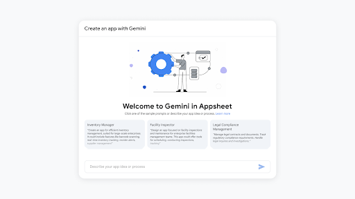 Start with Gemini in AppSheet