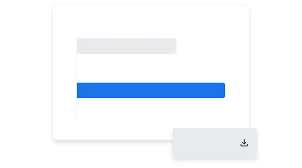 A IU mostra um gráfico comparativo de planos de conversão