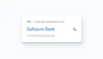 A Search Ad for a bank.