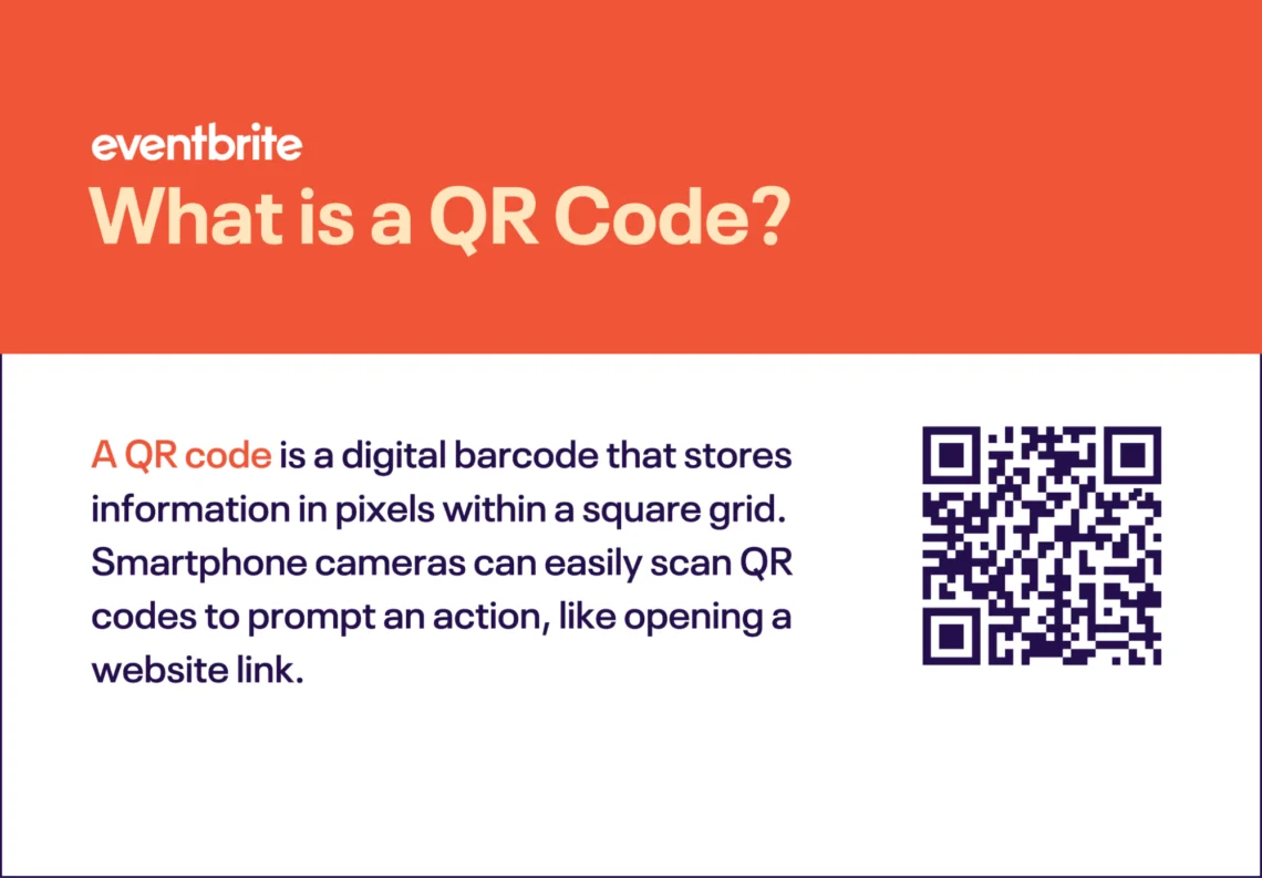 Description of a QR code used for events