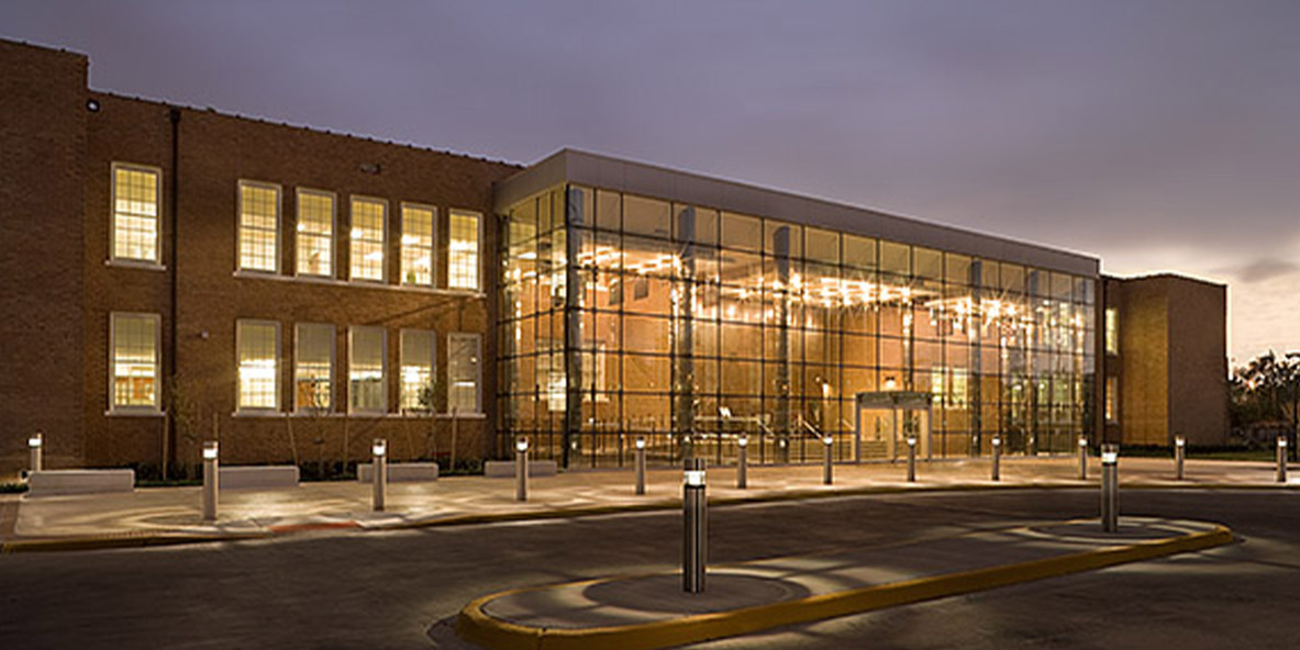 Gregory school exterior view