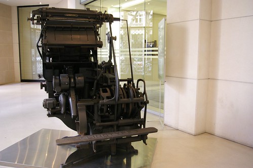 Linotype at Le Figaro headquarters (french newspaper) | by Amelien (Fr) (Moving without internet)