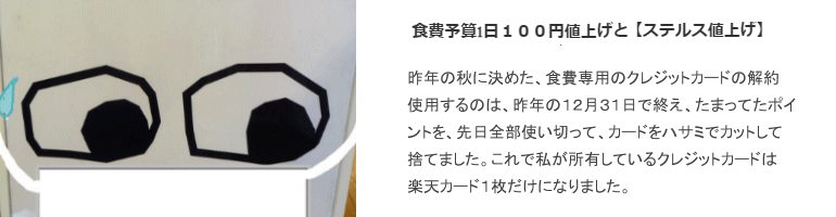 食費予算1日１００円値上げと ステルス値上げ