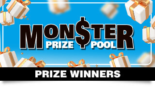 Monster Prize Pool Major Prize Winners