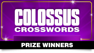 Colossus Crosswords Competition Prize Winners