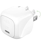 Belkin BoostCharge 20W Cubic Wall Charger, USB-C Power Delivery Fast Charging for Apple iPhone 16...