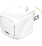 Belkin BoostCharge Compact Wall Charger 30W, USB-C Power Delivery Fast Charging for Apple iPhone ...