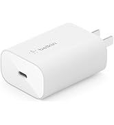 Belkin 25-Watt USB-C Wall Charger, Power Delivery PPS Fast Charging for Apple iPhone Series, Gala...