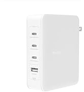 Belkin 140W 4-Port GaN Wall Charger, Multi-Port Charger Block w/USB-C Power Delivery Fast Charge ...