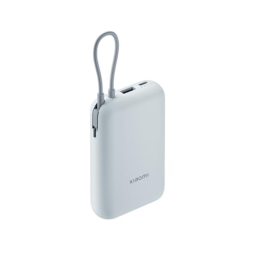 Xiaomi 22.5W Power Bank 10000mAh アイスブルー モバイルバッテリー USB-Cケーブル内蔵 大容量 小型 Type-C 双方向急速充電 最大2.25A出力 PSE技術適合 iPhone/Android対応 3台同時充電可能 低電流充電対応 安全回路保護 旅行/出張/アウトドア/キャンプ/停電対策