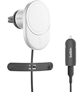 Belkin Wireless Car Charger 15W - MagSafe-Compatible Magnetic iPhone Charger - Qi2-Certified Wire...