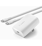 Belkin 30W USB-C Wall Charger with USB-C to C Cable, PPS, PowerDelivery, USB-IF Certified PD 3.0 ...