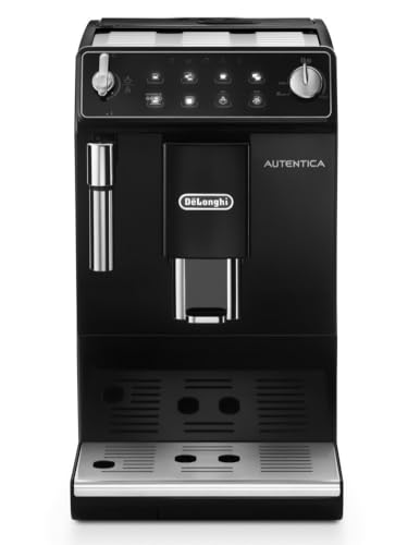 【Amazon.co.jp限定】De'Longhi (デロンギ) 全自動コーヒーマシン オーテンティカ ETAM29510B コーヒーメーカー エスプレッソマシン アイスコーヒー 全4メニュー スリムモデル カフェジャポーネ搭載 ドッピオ+機能 手動ミルクフロッサー [ブラック] デロンギファミリー登録で3年保証