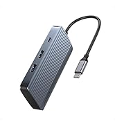 Anker 7-in-1 USB-C Hub, Dual Monitor USB C Docking Station, Dual 4K HDMI Display, 100W Power Deli...