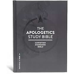 CSB Apologetics Study Bible, Gray Hardcover, Black Letter, Black Letter, Defend Your Faith, Study Notes and Commentary, Articles, Profiles, Full-Color Maps, Easy-to-Read Bible Serif Type