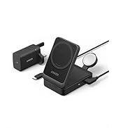 MagSafe Charger Compatible, Anker MagGo 3-in-1 Wireless Charging Station, Qi2 Certified 15W Wirel...