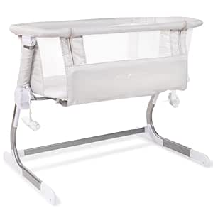 Baby Delight Beside Me Dreamer Bassinet | Bedside Sleeper | 6-Position Height Adjustment | Driftwood Grey