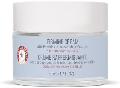 First Aid Beauty Firming Collagen Cream with Collagen, Peptides and Niacinamide – Day + Night Anti-Aging Face Moisturizer – 1.7 fl oz