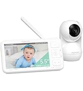 Momcozy Video Baby Monitor, 5.5” 1080P Full HD Baby Monitor with Camera No WiFi, Infrared Night V...