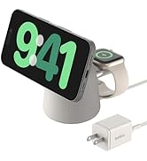 Belkin 2-in-1 MagSafe Wireless Charging Dock 15W Fast Charge iPhone Charger Compatible with iPhon...