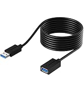 SABRENT 22AWG USB 3.0 Extension Cable - A-Male to A-Female [Black] 10 Feet (CB-3010)