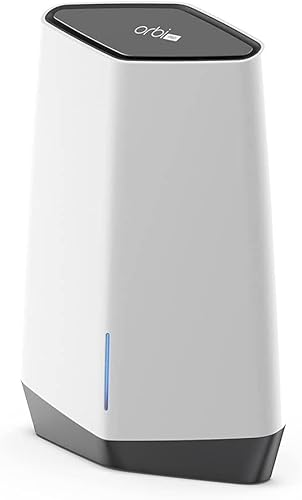 Netgear Router Orbi Pro Mesh WiFi 6 SXR80, Router WiFi Mesh Tribanda AX6000, Cobertura de 200 m2 y 100 usuarios (satélites adicionales se Venden por Separado)