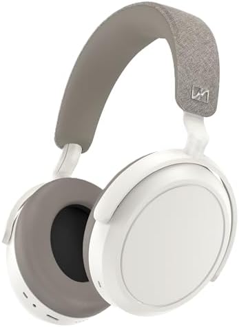 Sennheiser Consumer Audio Momentum 4 Wireless Headphones - Bluetooth Headset for Crystal-Clear Calls with Adaptive Noise Cancellation, 60h Battery Life, Customizable Sound - White )