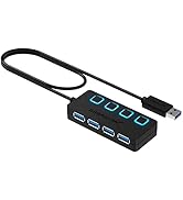 Sabrent 4-Port USB 3.0 Hub with Individual LED Power Switches (HB-UM43)