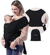 Momcozy Baby Wrap Carrier Slings, Easy to Wear Infant Carrier Slings for Babies Girl and Boy, Adj...