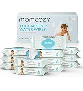 Baby Wipes, Momcozy Sensitive Water Wipes-Extra Large Size Design, One Top Two, 99% Purified Wate...