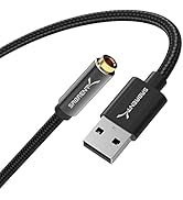 SABRENT USB Type-A to 3.5mm Dual Function Audio Jack Active Adapter 20" Cable (CB-UA35)