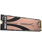 Sabrent 1TB Rocket 4 Plus NVMe 4.0 Gen4 PCIe M.2 Internal SSD Optimized for PS5 Extreme Performan...